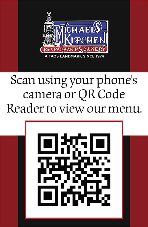 QR Code for Menu